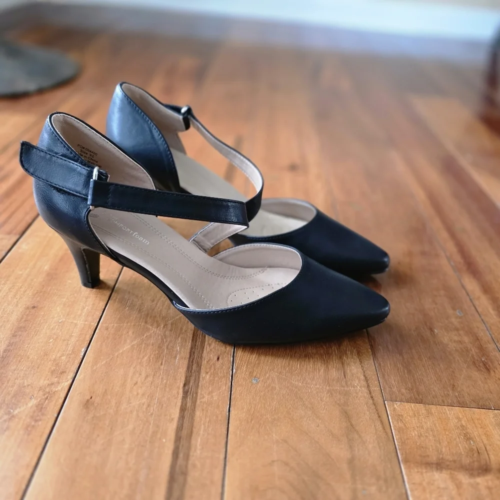 Journee Tillis Black High Heel Pump Tru‎ Comfort Foam Size 9.5